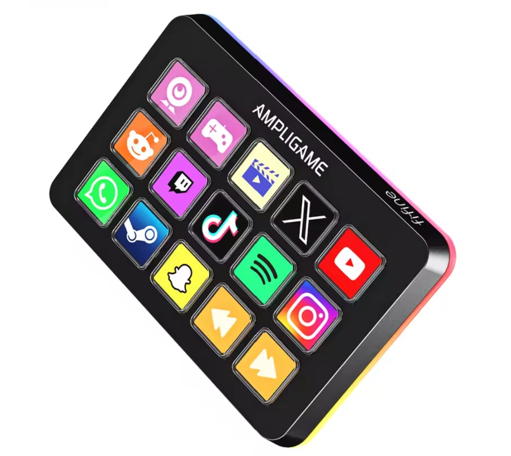 Prévia do app Android TriggerPC estilo Stream Deck